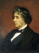 William Morris Hunt Portrait of Charles Sumner oil on canvas